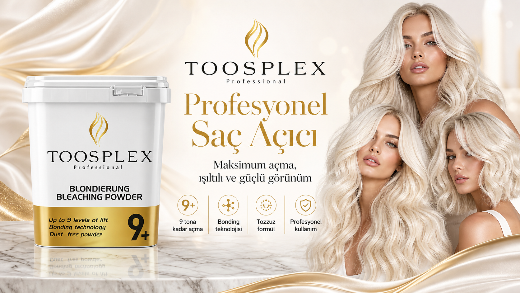 TOOSPLEX profesyonel saç açma sonuç görselleri
